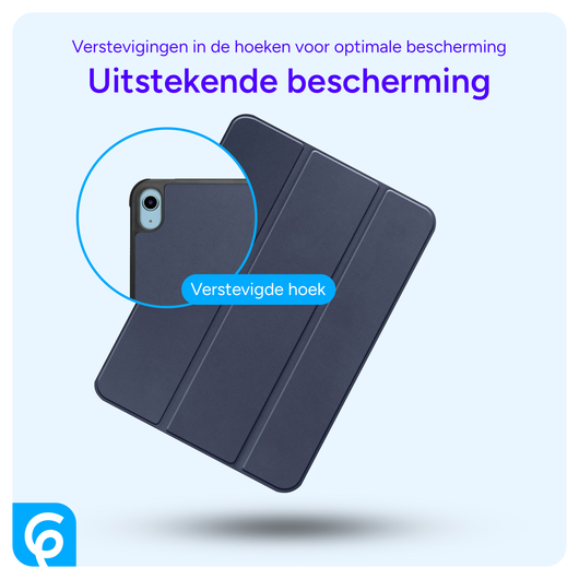 Lenovo Tab One Hoes Tri-Fold Book Case met Standaard Blauw afbeelding 2