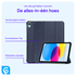 Lenovo Tab One Hoes Tri-Fold Book Case met Standaard Blauw afbeelding 3