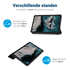 Lenovo Tab One Hoes Tri-Fold Book Case met Standaard Touch afbeelding 3