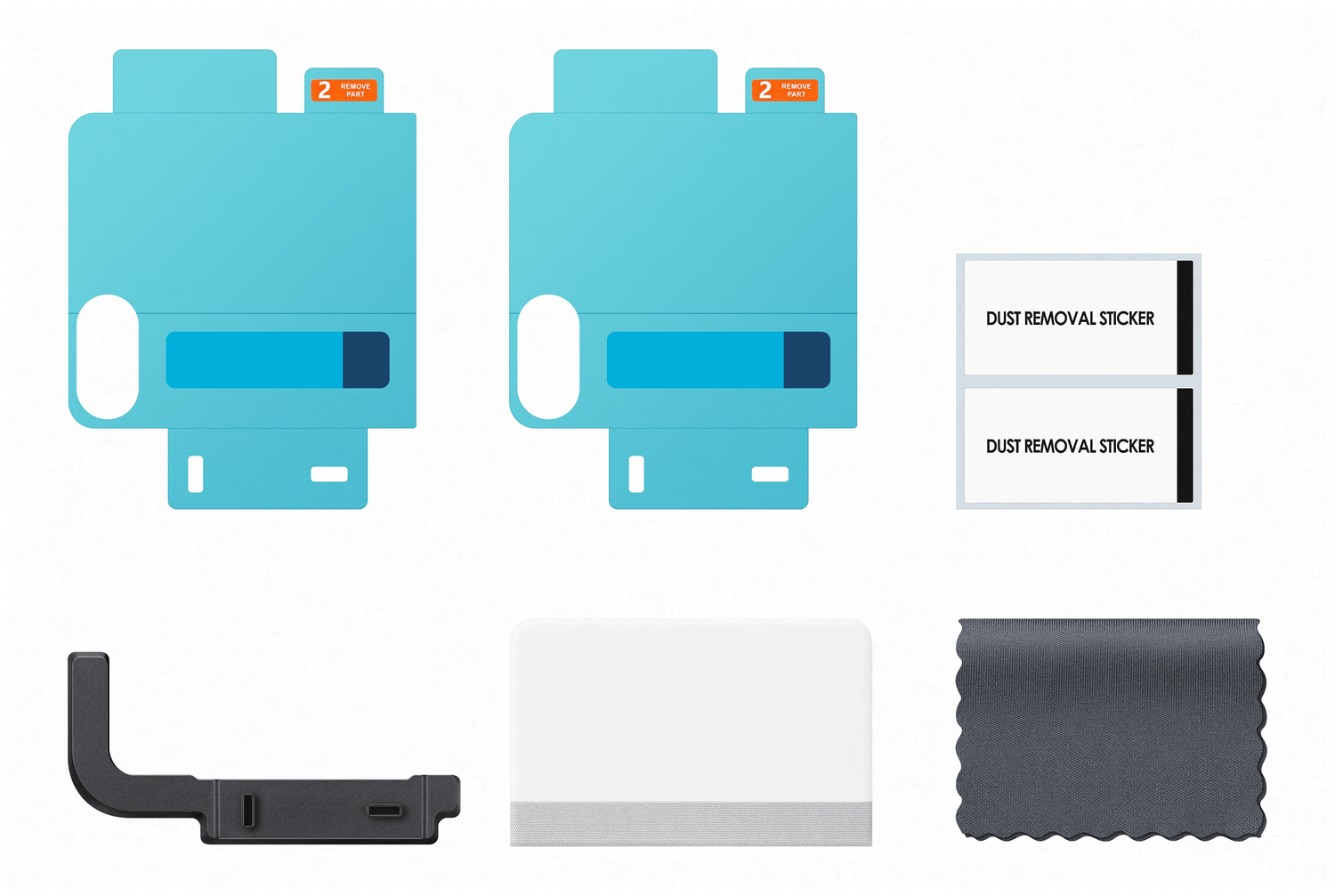 Originele Samsung Galaxy Z Flip 7 Screen Protector Display Folie (2-Pack) afbeelding 2