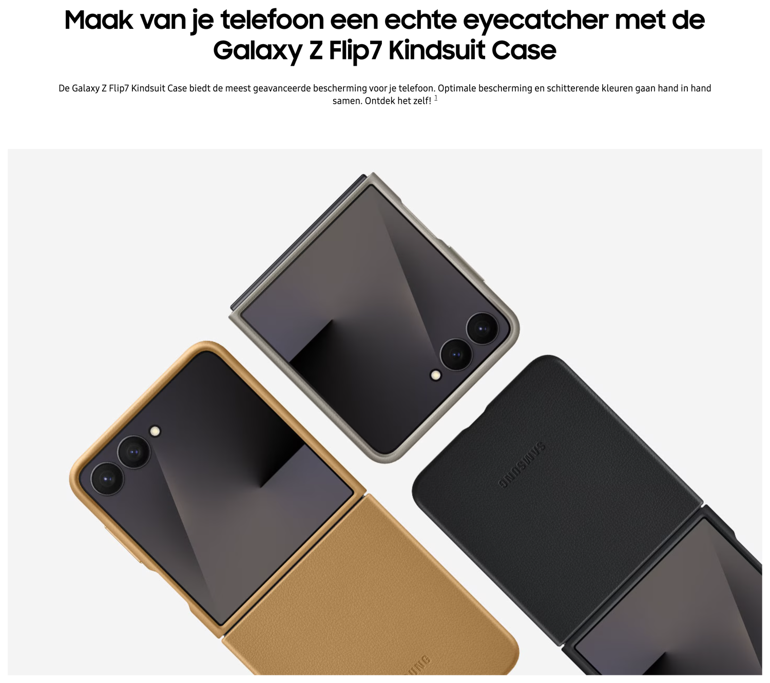 Origineel Samsung Galaxy Z Flip 7 Hoesje KindSuit Case Zwart afbeelding 4