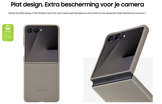 Origineel Samsung Galaxy Z Flip 7 Hoesje KindSuit Case Zwart afbeelding 5