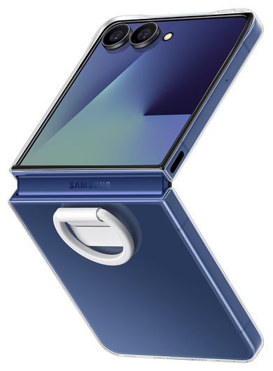 Origineel Samsung Galaxy Z Flip 7 Hoesje Clear Ring Case Transparant afbeelding 1