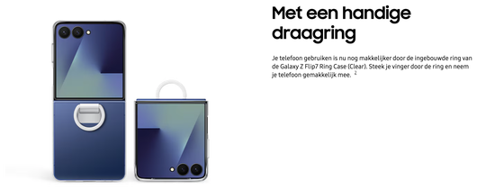 Origineel Samsung Galaxy Z Flip 7 Hoesje Clear Ring Case Transparant afbeelding 5