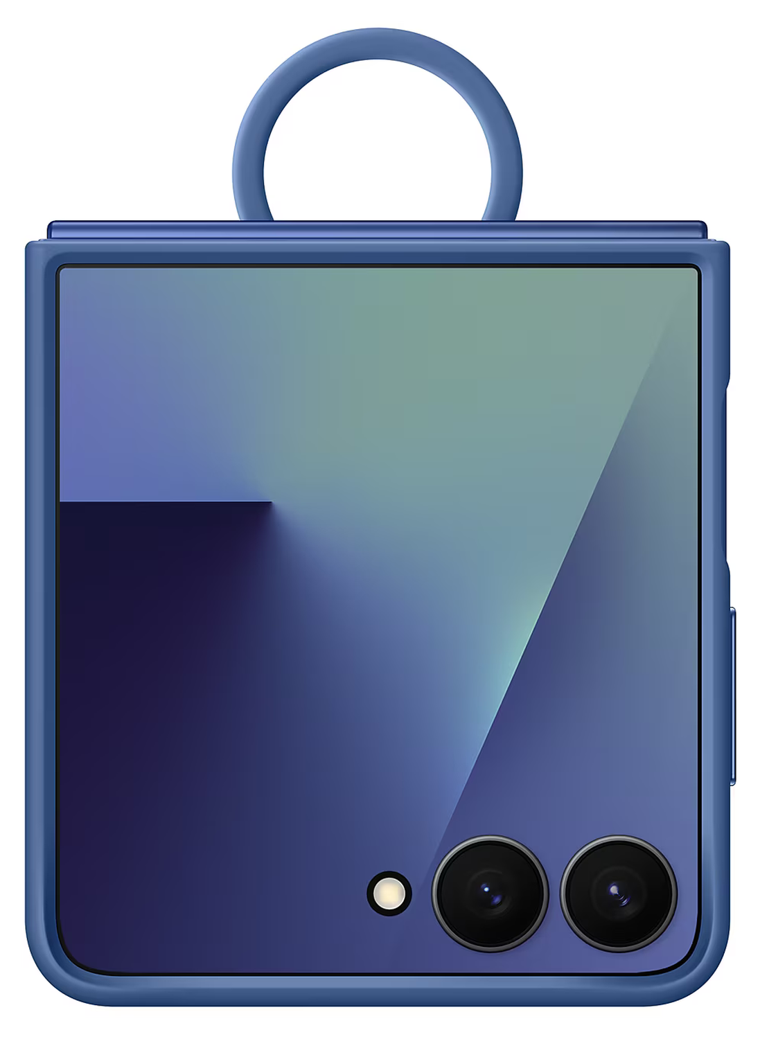Origineel Samsung Galaxy Z Flip 7 Hoesje Ring Case Siliconen Blauw afbeelding 2