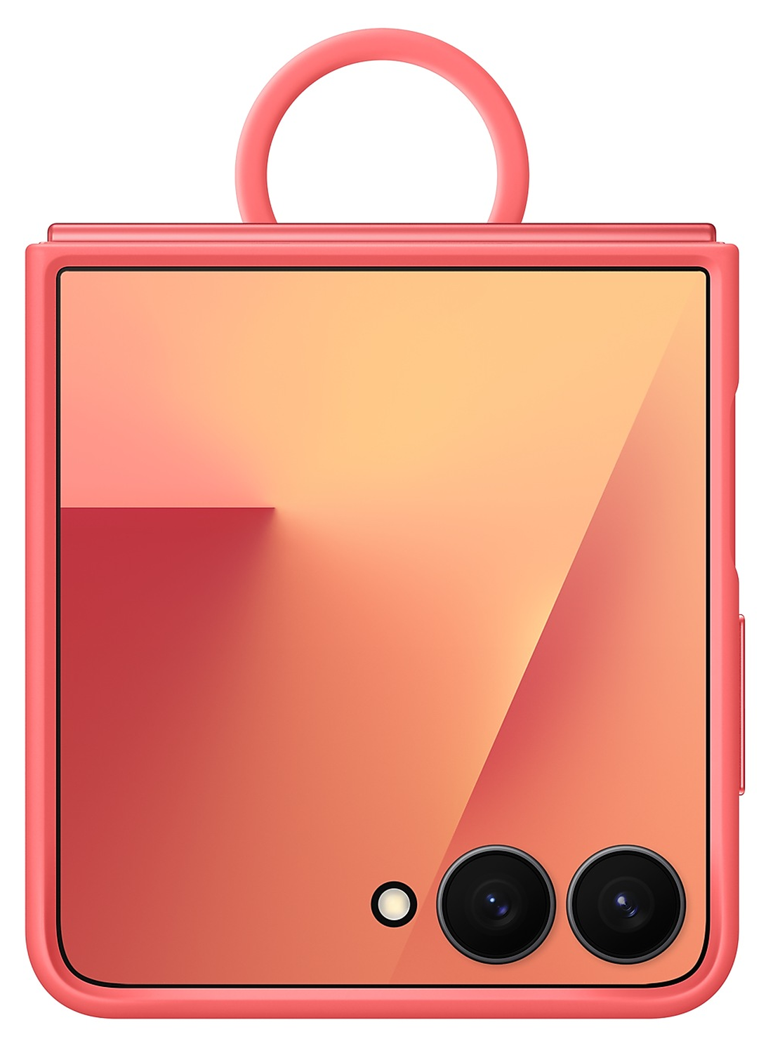 Origineel Samsung Galaxy Z Flip 7 Hoesje Ring Case Siliconen Rood afbeelding 2