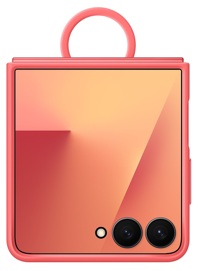 Origineel Samsung Galaxy Z Flip 7 Hoesje Ring Case Siliconen Rood afbeelding 2