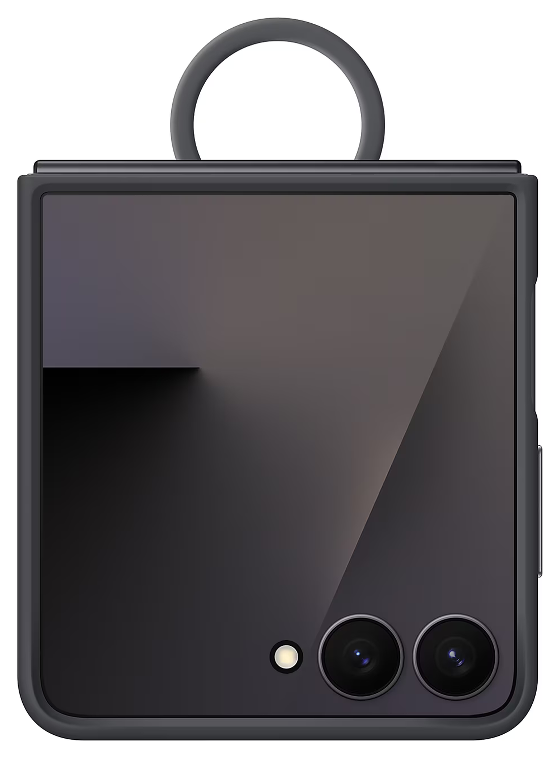 Origineel Samsung Galaxy Z Flip 7 Hoesje Ring Case Siliconen Zwart afbeelding 2