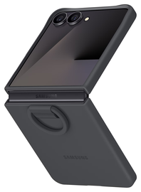 Origineel Samsung Galaxy Z Flip 7 Hoesje Ring Case Siliconen Zwart afbeelding