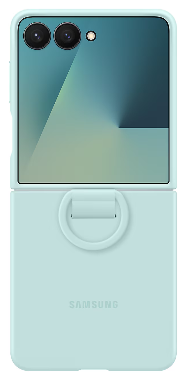 Origineel Samsung Galaxy Z Flip 7 Hoesje Ring Case Siliconen Mint afbeelding 8
