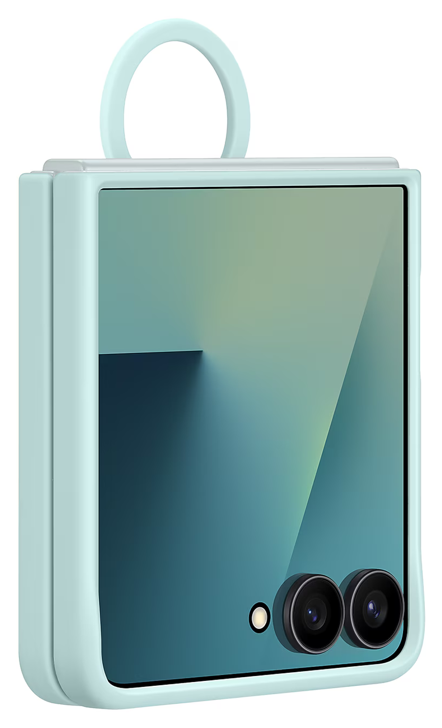 Origineel Samsung Galaxy Z Flip 7 Hoesje Ring Case Siliconen Mint afbeelding 9