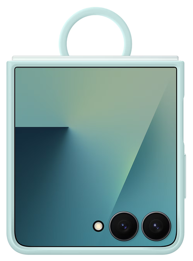Origineel Samsung Galaxy Z Flip 7 Hoesje Ring Case Siliconen Mint afbeelding 2