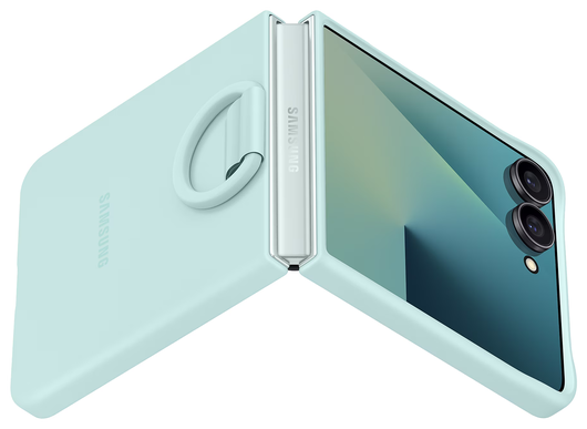 Origineel Samsung Galaxy Z Flip 7 Hoesje Ring Case Siliconen Mint afbeelding 7