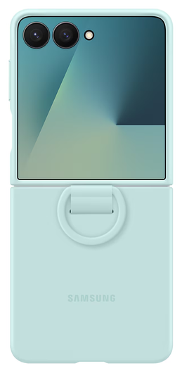 Origineel Samsung Galaxy Z Flip 7 Hoesje Ring Case Siliconen Mint afbeelding 8