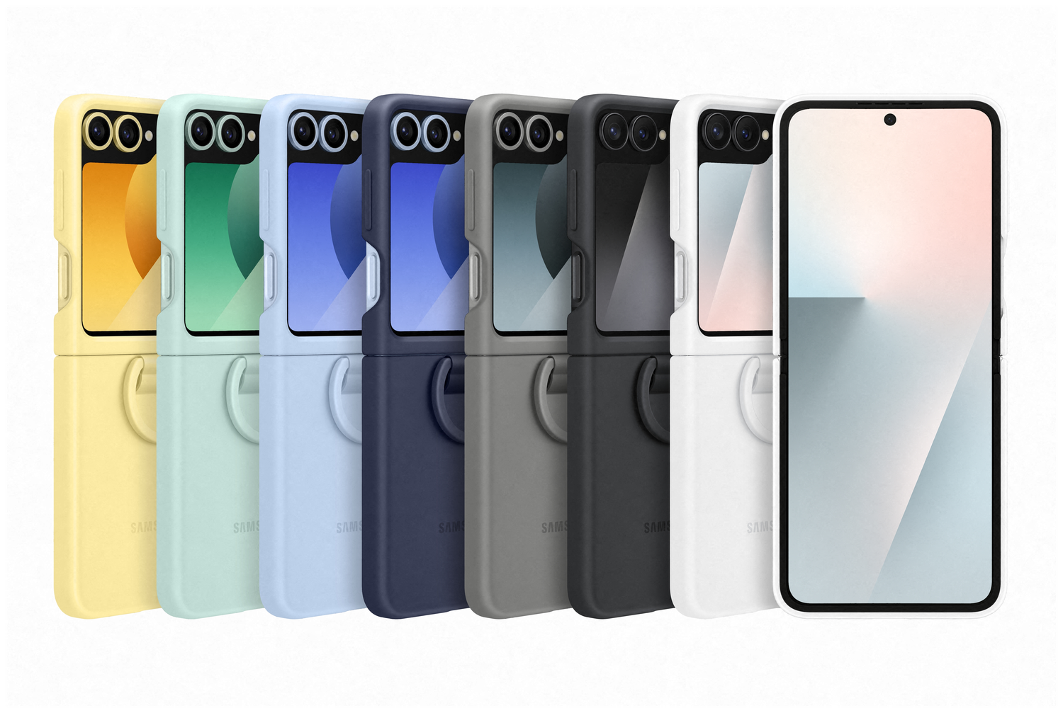 Origineel Samsung Galaxy Z Flip 7 FE Hoesje Silicone Case Back Cover Zwart afbeelding 7
