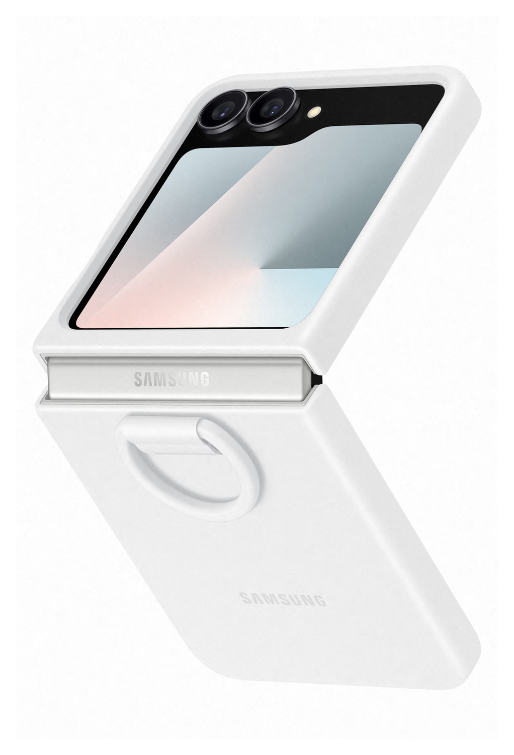 Origineel Samsung Galaxy Z Flip 7 Hoesje Silicone Case Back Cover Wit afbeelding 1