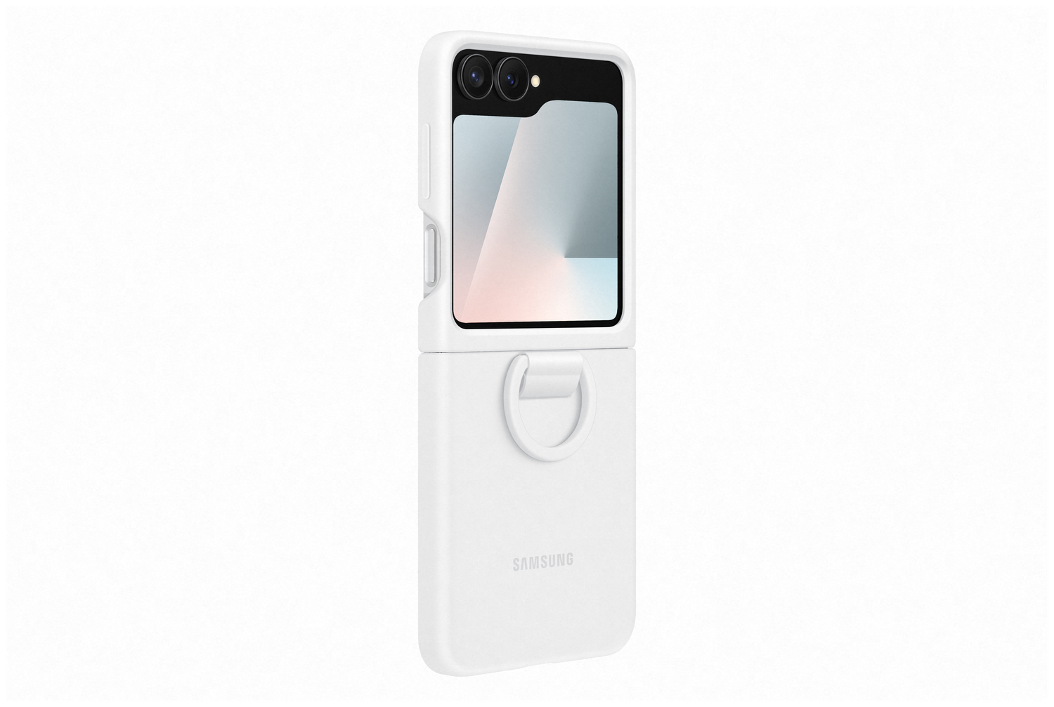 Origineel Samsung Galaxy Z Flip 7 Hoesje Silicone Case Back Cover Wit afbeelding 3