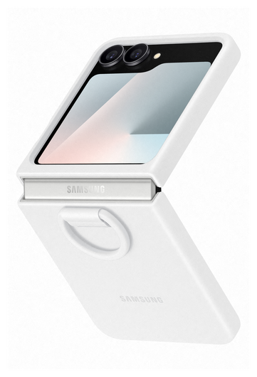 Origineel Samsung Galaxy Z Flip 7 Hoesje Silicone Case Back Cover Wit afbeelding 1
