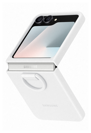 Origineel Samsung Galaxy Z Flip 7 Hoesje Silicone Case Back Cover Wit afbeelding