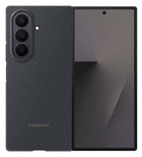Origineel Samsung Galaxy Z Fold 7 Hoesje Carbon Shield Case Zwart afbeelding 1