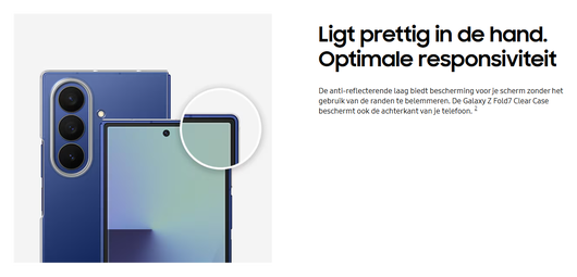 Origineel Samsung Galaxy Z Fold 7 Hoesje Clear Case Transparant afbeelding 7