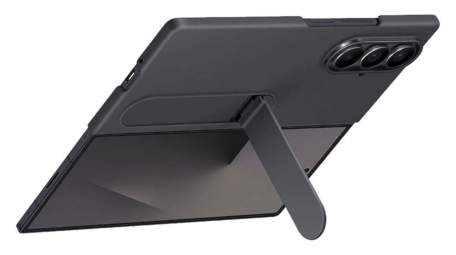 Origineel Samsung Galaxy Z Fold 7 Hoesje Silicone Case Back Cover Zwart afbeelding 3