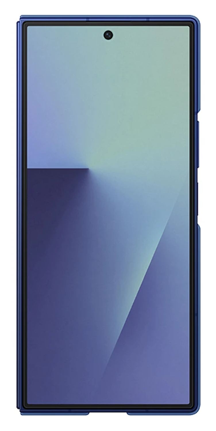 Origineel Samsung Galaxy Z Fold 7 Hoesje Silicone Case Back Cover Blauw afbeelding 4