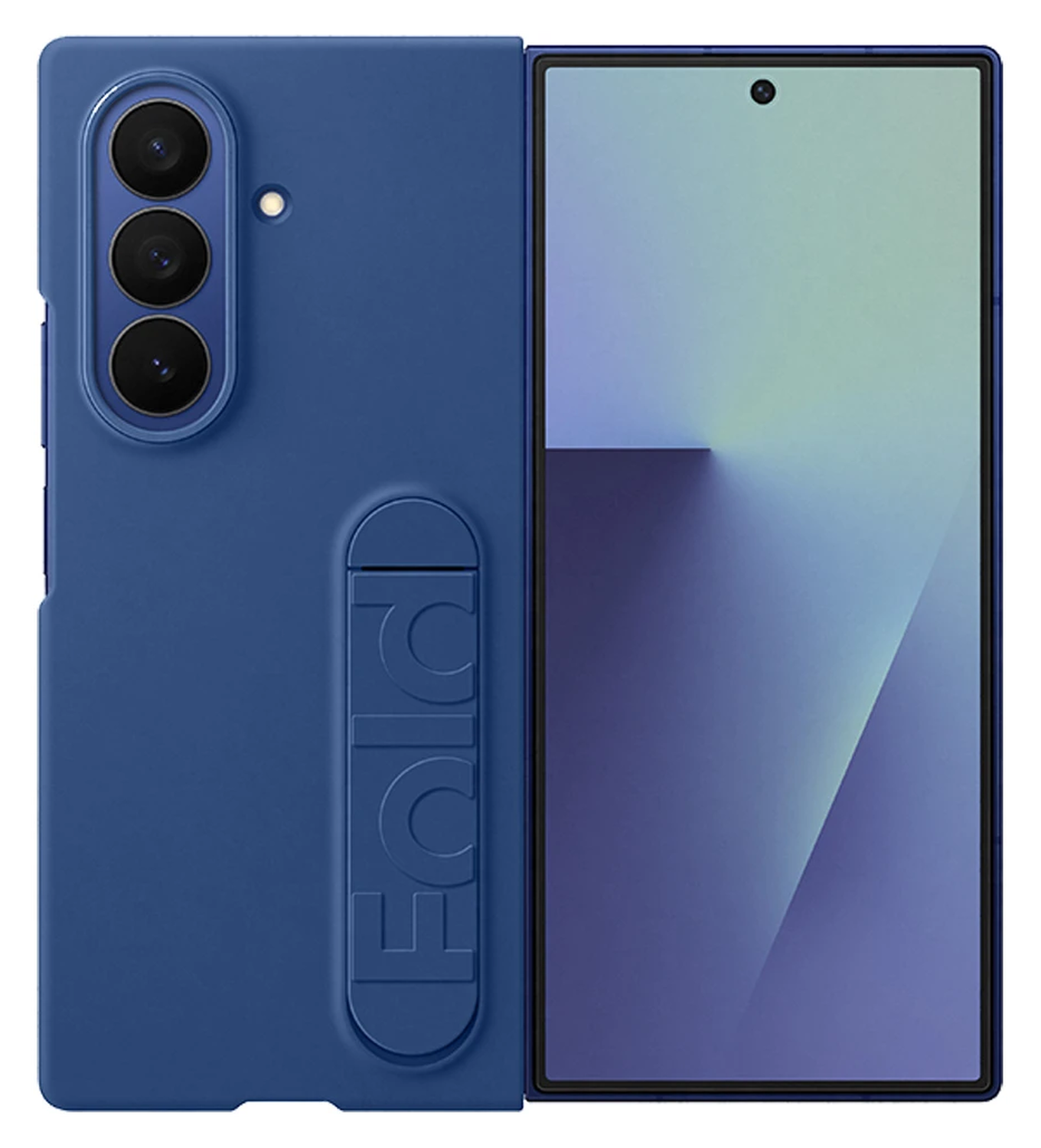Origineel Samsung Galaxy Z Fold 7 Hoesje Silicone Case Back Cover Blauw afbeelding 1
