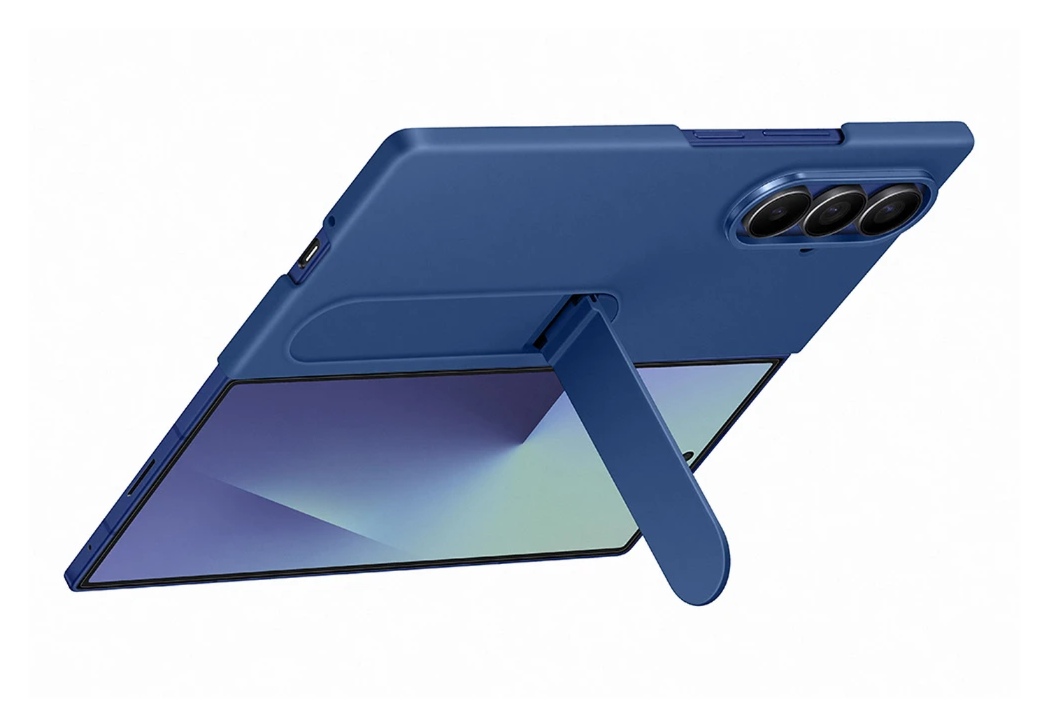 Origineel Samsung Galaxy Z Fold 7 Hoesje Silicone Case Back Cover Blauw afbeelding 2