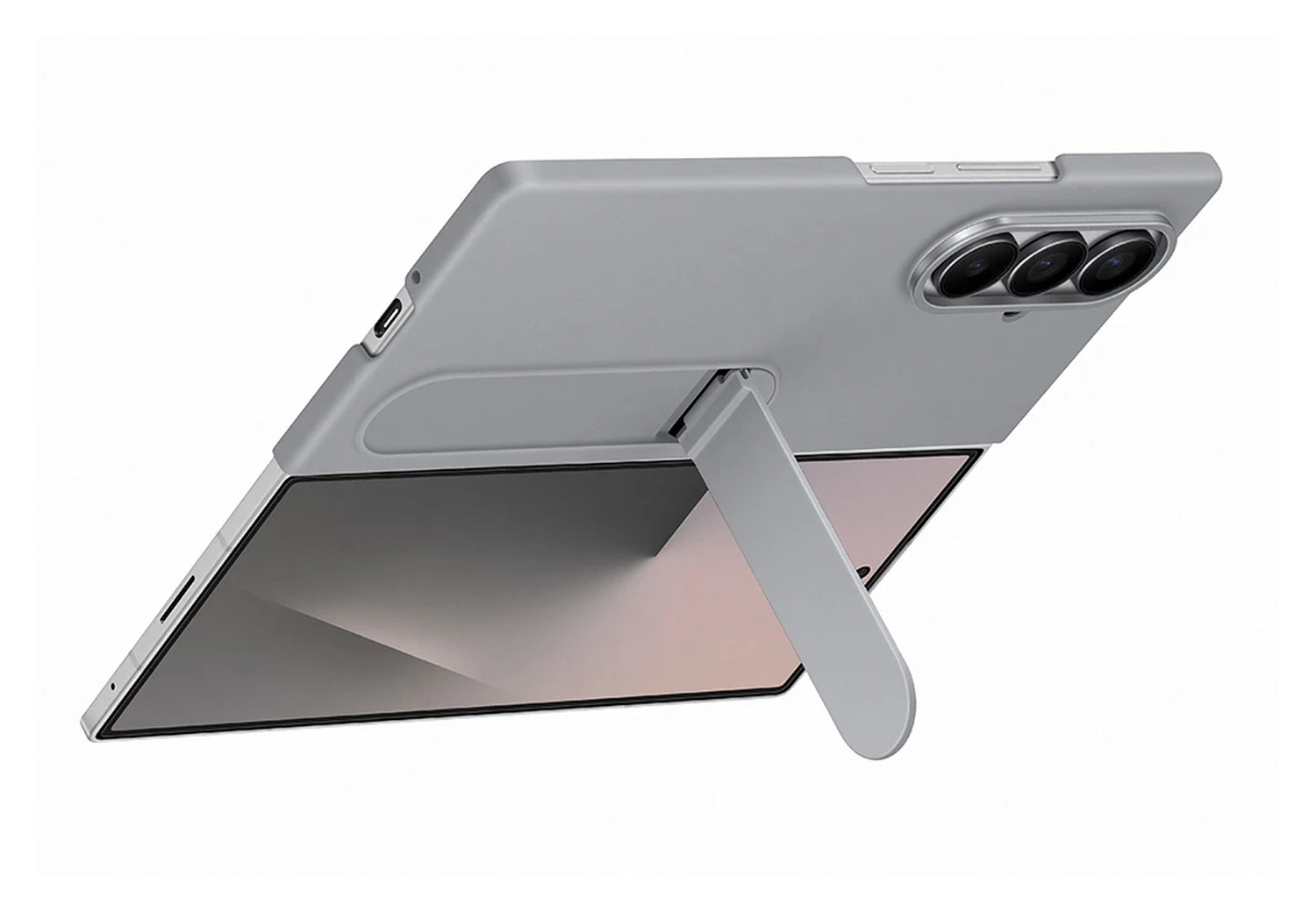 Origineel Samsung Galaxy Z Fold 7 Hoesje Silicone Case Back Cover Grijs afbeelding 2