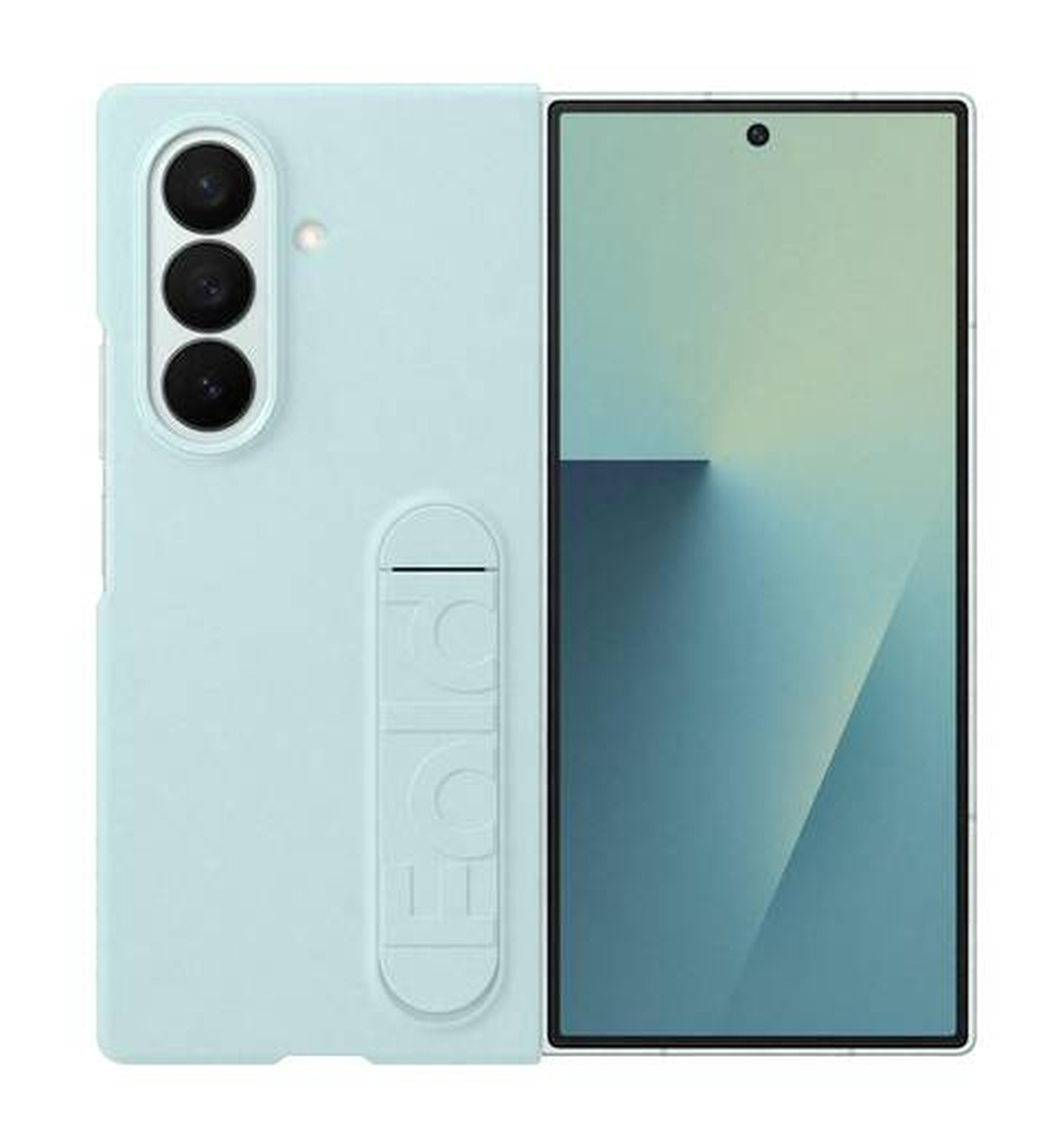Origineel Samsung Galaxy Z Fold 7 Hoesje Silicone Case Back Cover Mint Groen afbeelding 1