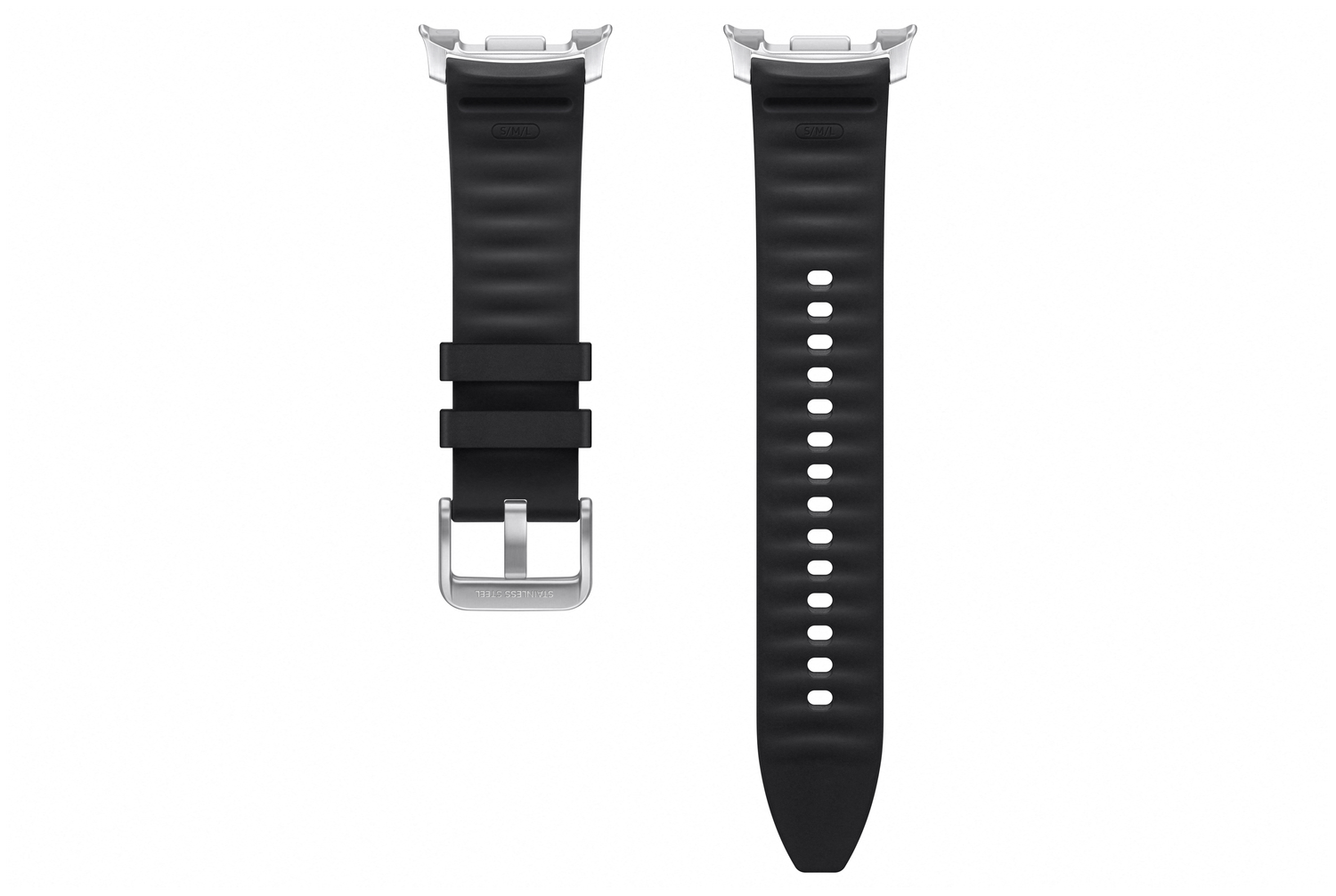Origineel Samsung Galaxy Watch 8 Bandje Hybrid (S/M/L) Zwart afbeelding 2
