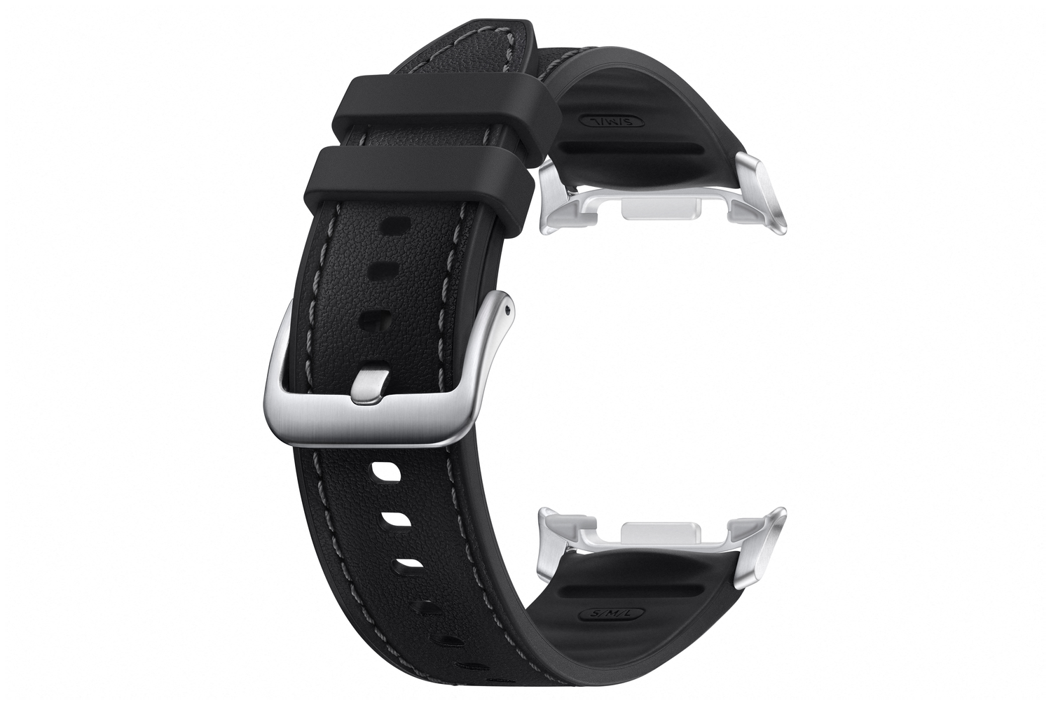 Origineel Samsung Galaxy Watch 8 Bandje Hybrid (S/M/L) Zwart afbeelding 3