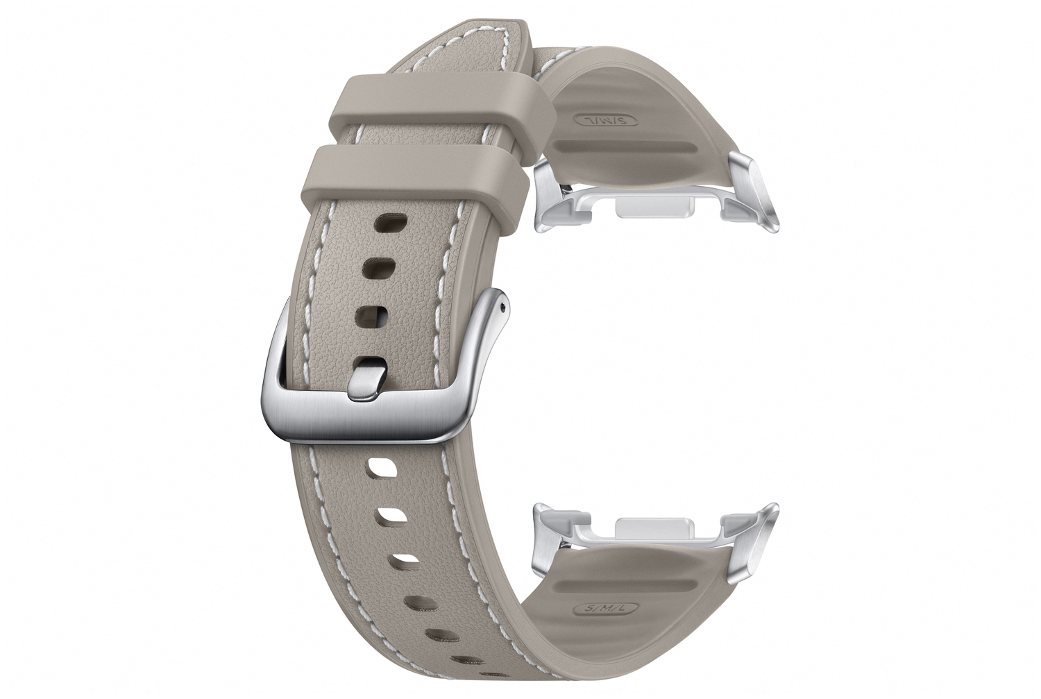 Origineel Samsung Galaxy Watch 8 Bandje Hybrid (S/M/L) Taupe afbeelding 3