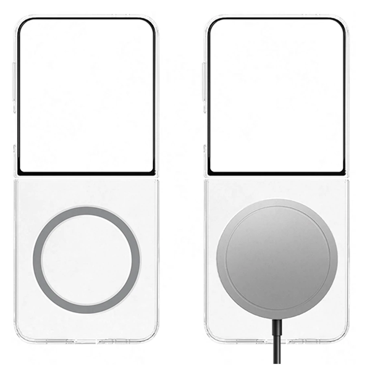 Origineel Samsung Galaxy Z Flip 7 Hoesje Clear Magnet Case Transparant afbeelding 7