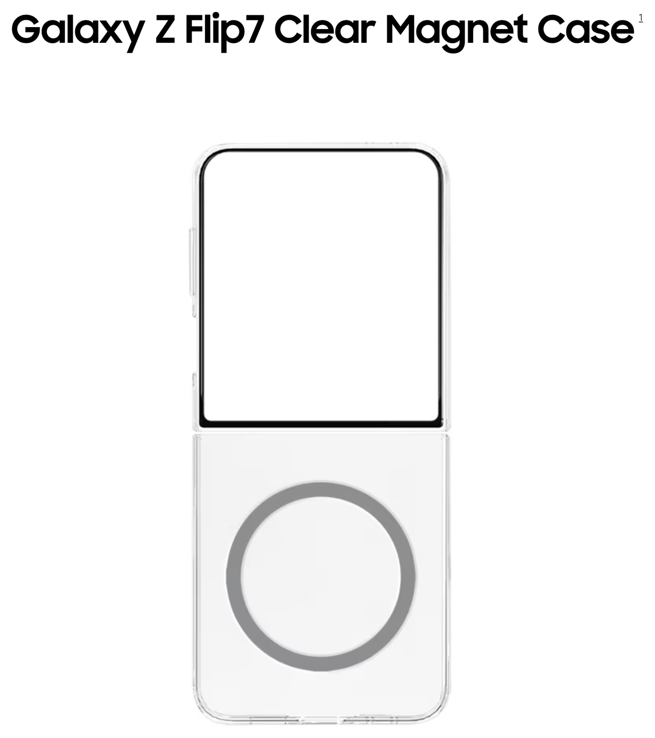 Origineel Samsung Galaxy Z Flip 7 Hoesje Clear Magnet Case Transparant afbeelding 3