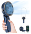 Draagbare Mini Hand Ventilator Oplaadbaar met Nekkoord Blauw afbeelding 1