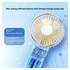 Draagbare Mini Hand Ventilator Oplaadbaar met Nekkoord Blauw afbeelding 4