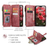 CaseMe C30 Apple iPhone 17 Hoesje Pasjeshouder Book Case Rood afbeelding 3