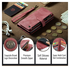 CaseMe C30 Apple iPhone 17 Hoesje Pasjeshouder Book Case Rood afbeelding 5