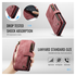 CaseMe C30 Apple iPhone 17 Hoesje Pasjeshouder Book Case Rood afbeelding 6