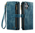 CaseMe C30 Apple iPhone 17 Hoesje Pasjeshouder Book Case Blauw