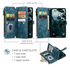 CaseMe C30 Apple iPhone 17 Hoesje Pasjeshouder Book Case Blauw afbeelding 3