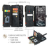 CaseMe C30 Apple iPhone 17 Pro Hoesje Pasjeshouder Book Case Zwart afbeelding 3