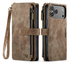 CaseMe C30 Apple iPhone 17 Pro Hoesje Pasjeshouder Book Case Bruin