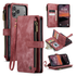 CaseMe C30 Apple iPhone 17 Pro Hoesje Pasjeshouder Book Case Rood afbeelding 2