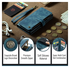 CaseMe C30 Apple iPhone 17 Pro Hoesje Pasjeshouder Book Case Blauw afbeelding 8