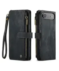 CaseMe C30 Apple iPhone Air Hoesje Pasjeshouder Book Case Zwart afbeelding