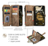 CaseMe C30 Apple iPhone Air Hoesje Pasjeshouder Book Case Bruin afbeelding 3