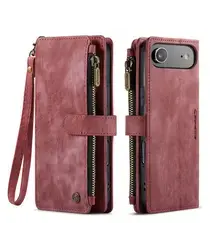 CaseMe C30 Apple iPhone Air Hoesje Pasjeshouder Book Case Rood afbeelding